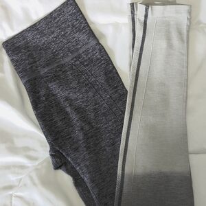 Gray ombre yoga pant leggings